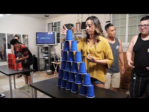 Stack Attack | Epic Team Cup Stacking! (Minute to Win It)