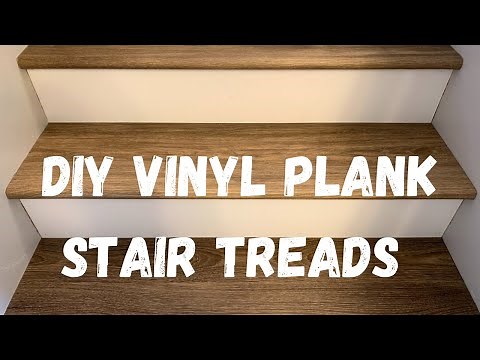 DIY Vinyl Plank Stair Treads