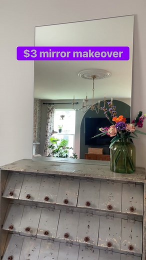 DIY Mirror Makeover with Electrical Tape