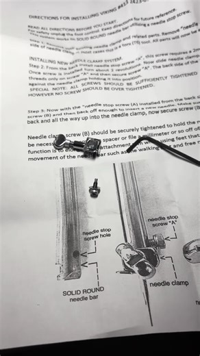 Husqvarna Needle Clamp Replacement Tutorial