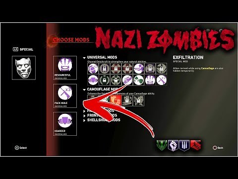HOW TO UNLOCK & USE 'MODS' IN COD WW2 ZOMBIES! - MODS EXPLAINED | CALL OF DUTY WWII NAZI ZOMBIES