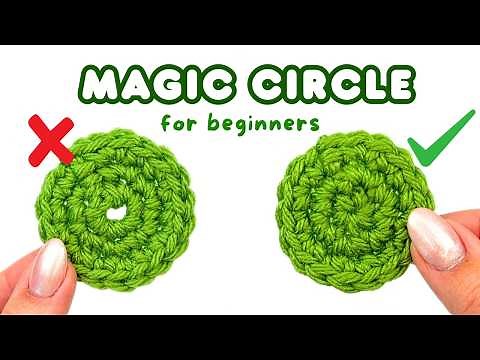 the EASIEST way to crochet the magic circle for beginners | how to crochet a magic ring step by step