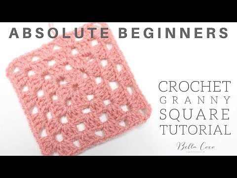 CROCHET: How to Crochet a Granny Square | Absolute Beginners | Bella Coco