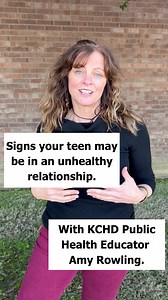 106 reactions · 39 shares | This Teen Dating Violence Awareness Month, KCHD Violence Prevention Health Educator Amy Rowling talks about possible signs that your teen may be in an unhealthy relationship. #TDVAM #loveisrespect | Knox County Health Department | Facebook