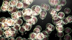 Soap bubbles animation, backgorund, water, blow, floating.