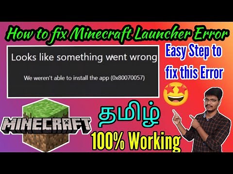 looks like something went wrong minecraft | we Weren't able to install the app 0x80070057