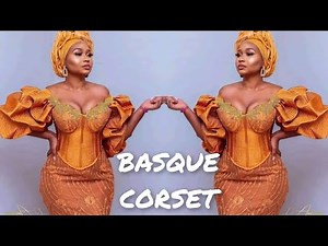 Easy way to cut and sew a BASQUE CORSET DRESS