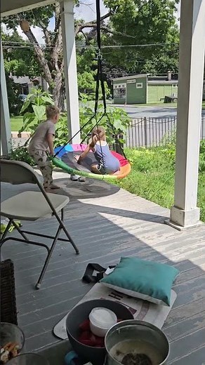 PlayVibe Tree Swing – 40 Inch Saucer Swing for Kids Outdoor – Round Disc Swing