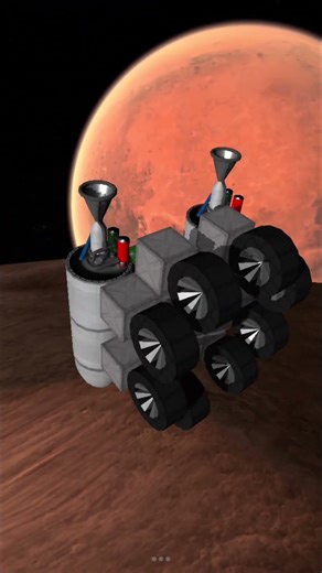Phobos exploration robot emerges in a crater #ellipse #phobos #mars Ellipse Rocket Simulator