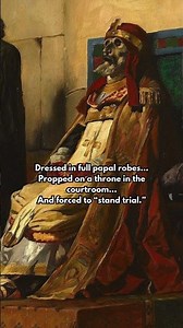 💀 The Cadaver Synod: The Day a Dead Pope Stood Trial #CadaverSynod #History #Art