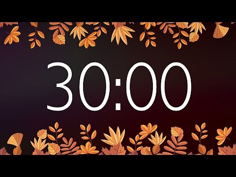 30 Minute Fall Timer with Gentle Alarm (No Music)