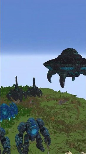 Massive Minecraft Alien Invasion Build |Timelapse Showcase #minecraftbuilds #minecraft