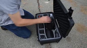 SKB 3i-2217-103U - iSeries Fly Rack Case with Removable 3U Rack Cage, TSA Locking Latches, Wheels