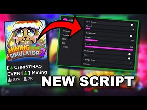 [CHRISTMAS] 🎅Mining Simulator 2 OP Script Hack GUI | Auto Farm, Free Gems, Rebirths and more!