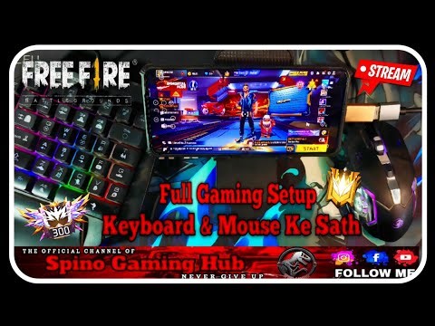 🔥 Best Keyboard & Mouse FF Mobile gaming setup 📲🖱️⌨️| Spinogaminghub| #shortslive #freefire #viral