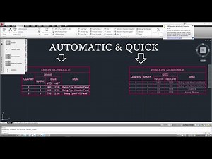 Generate Door or Window Schedule in a FEW SECONDS Quick and Easy