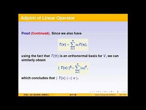 Adjoint of Linear Operator