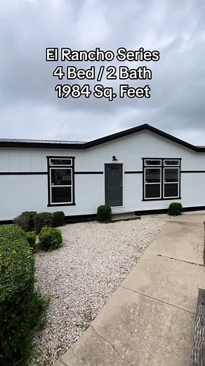 Check out the brand new El Rancho series from Palm Harbor Austin! This 4 bedroom, 2 bathroom double wide is an incredible floorplan with so many delightful design details that give it plenty of character and class. This floorplan can ship to Texas or thr surrounding states. Find this home and many others like it on CavcoHomes.com. #housetour #manufacturedhomes