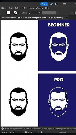 Illustrator 2025 Tips | Inverted Logo Effect Made Easy! #vectopix