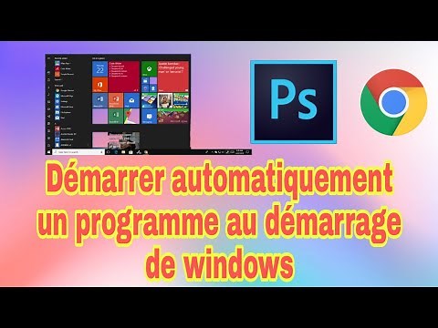 démarrer automatiquement un programme au démarrage de windows