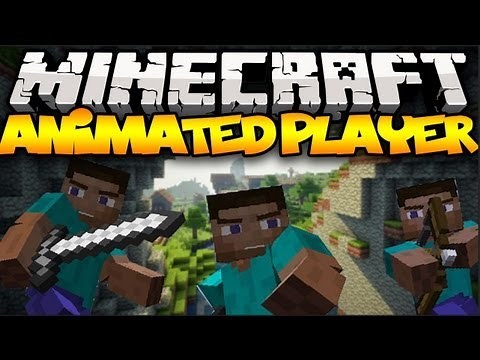 Minecraft: ANIMATED PLAYERS! (Realistic Movements!) | Mod Showcase