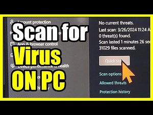 How to Scan For Viruses on your Windows 11 PC (Security Settings)