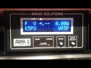 Array Solutions PowerMaster II Wattmeter - SSB Test