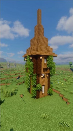 Cozy Spruce Watchtower Build – Perfect for Any Minecraft World!