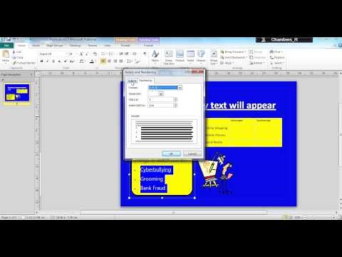 Microsoft Publisher 2010 - Bullet Points
