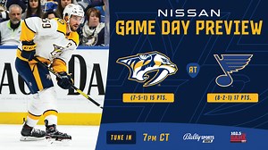 Game Day: Preds at Blues Preview