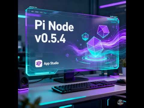 How to update the Pi Node desktop app to version 0.5.4 and learn about the new App Studio feature