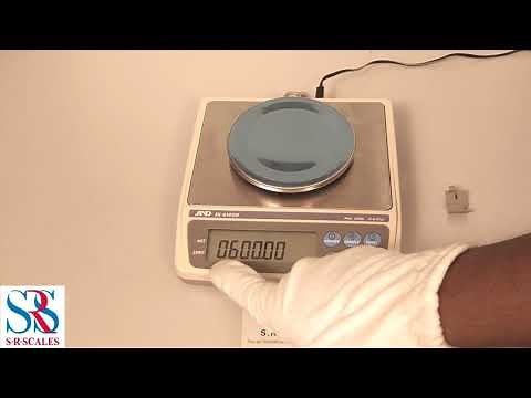 AND EK610GD CALIBRATION