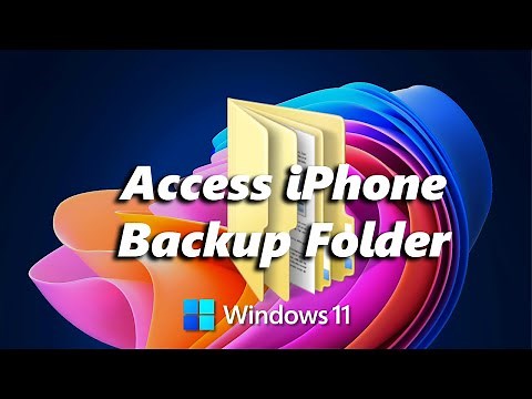 How To Access iPhone Backup Folder On Windows PC