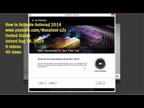 How to Activate Autocad 2014