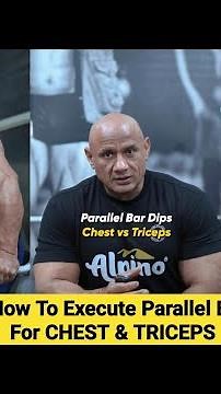 Learn How To Execute Parallel Bar Dips For CHEST & TRICEPS | Mukesh Gahlot #youtubevideos