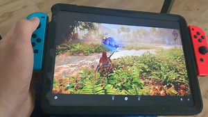 Got remote play working with Switch joycons on ipadOS16 public beta. A little finicky because I had to pair them *after* opening the remote play app. Very smooth handheld play after setup.