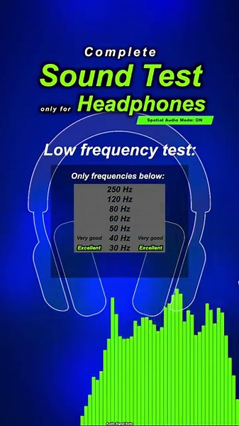 STEREO SOUND TEST 🎧 (Spatialaudio Headphone Check) #headphones #soundtest #stereo #audio