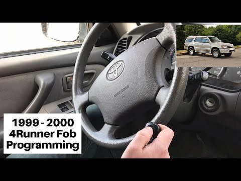How To Program A Toyota 4Runner Remote Key Fob 1999 - 2000