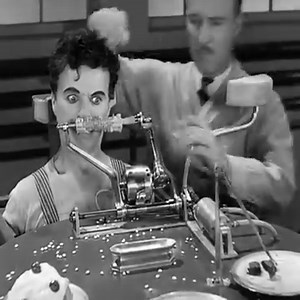 Charlie Chaplin - Feeding Machine - Modern Times | Charlie Chaplin Comedy fun