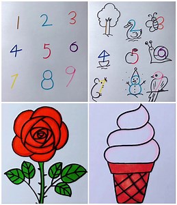Learn to Make Drawings with number Trick in Easy Steps | Simple Drawings