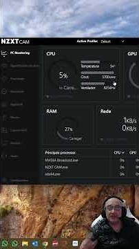 MONITORE SEU PC em tempo real com o NZXT CAM! #Shorts