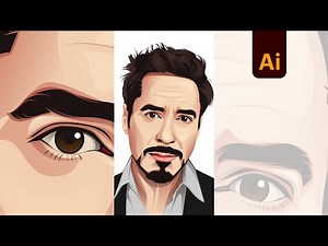 how to make vector portrait | adobe illustrator tutorials
