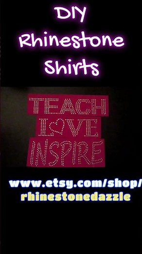 DIY Rhinestone Shirts - Teach, Love, Inspire