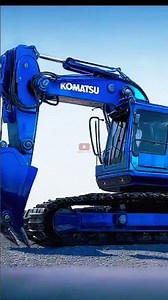 Excavator simulation blue