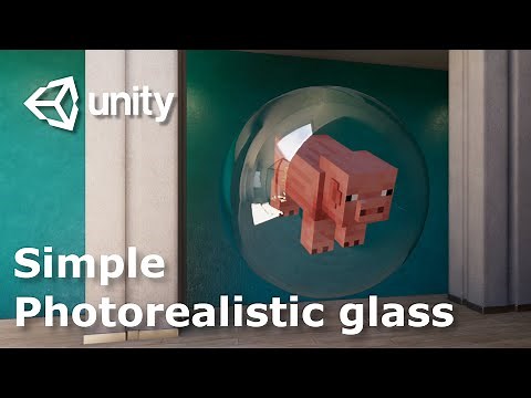 How to make glass material in unity ?
