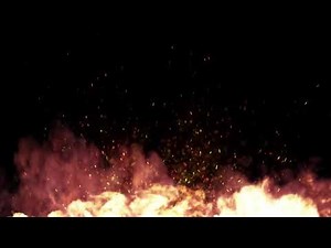 Best Fire Flames Sparks Effect on Black Background