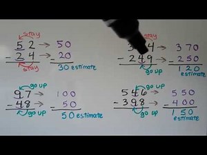 3rd Grade Math 1.8, Estimate Differences