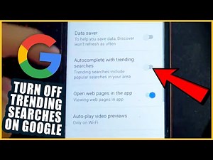How to Turn off Trending searches on google (Android!)