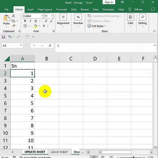 how to fill series in excel without dragging | how to enable fill series in excel