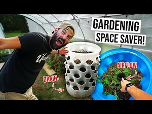 Using Easy DIY Vertical Garden Towers to MAXIMIZE SPACE!